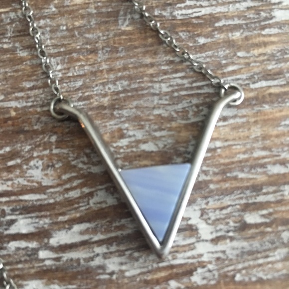 SLATE
Teagan Pendant in Silver and Blue Lace Agate - Picture 2 of 5